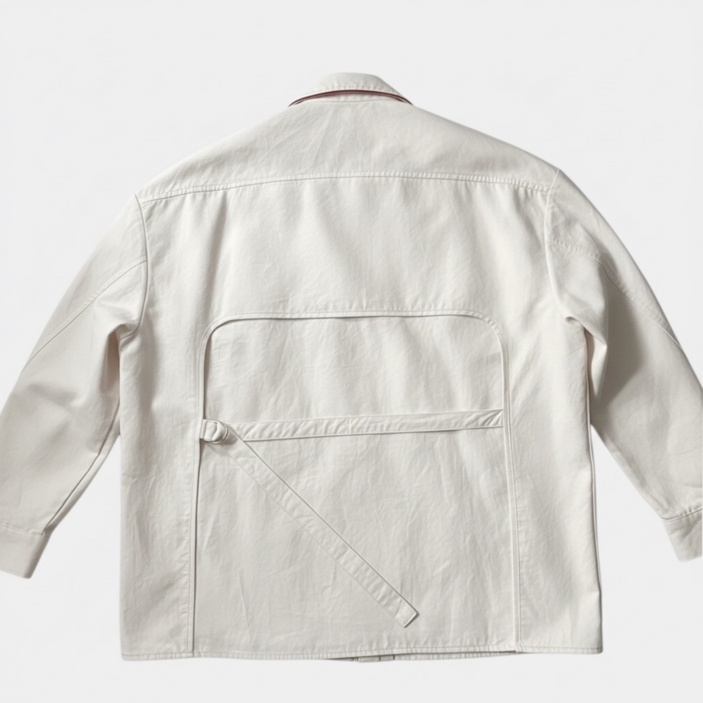 Light-colored jacket on a white background