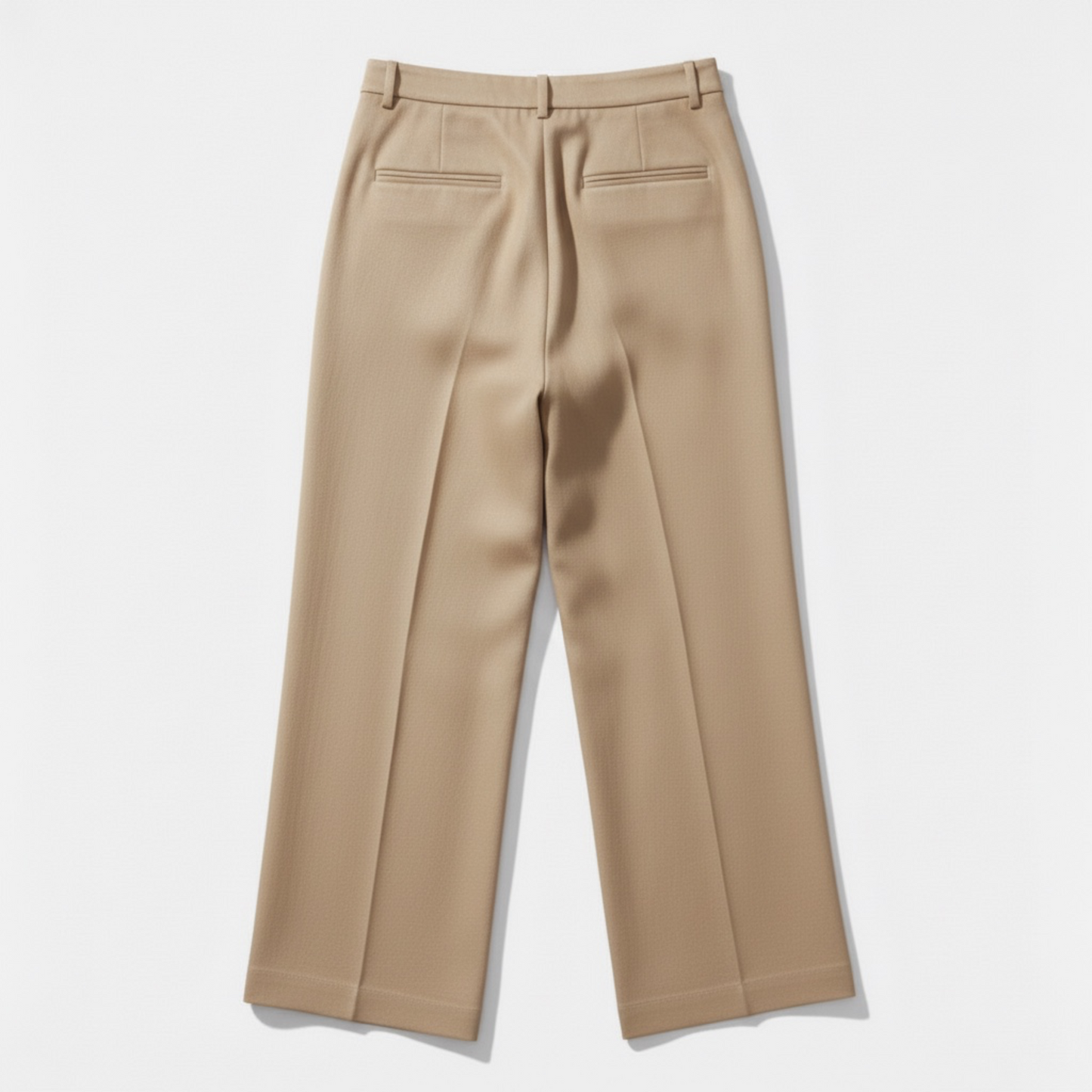 Beige pants on a white background