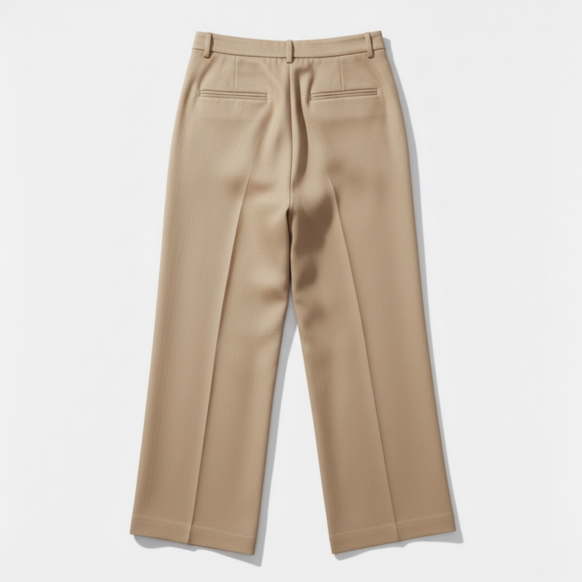 Beige pants on a white background