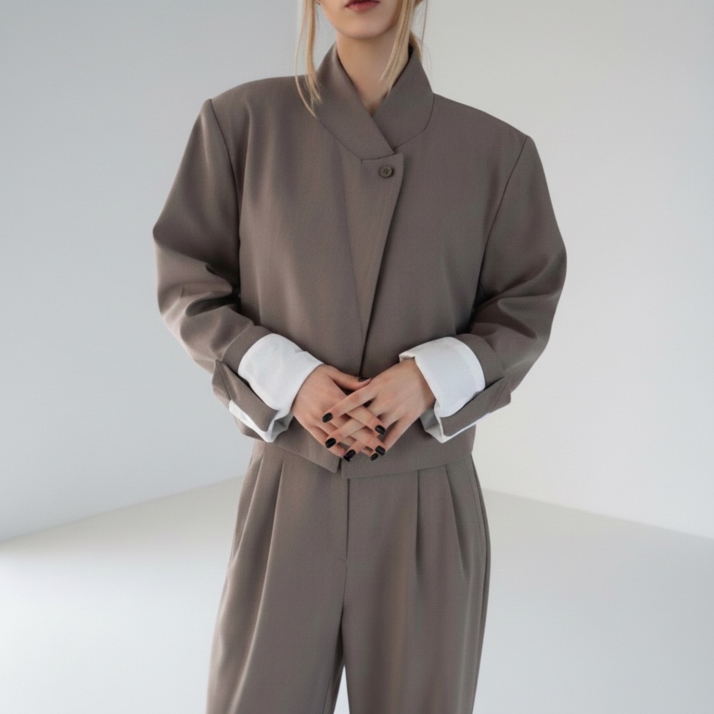 Stand collar jacket