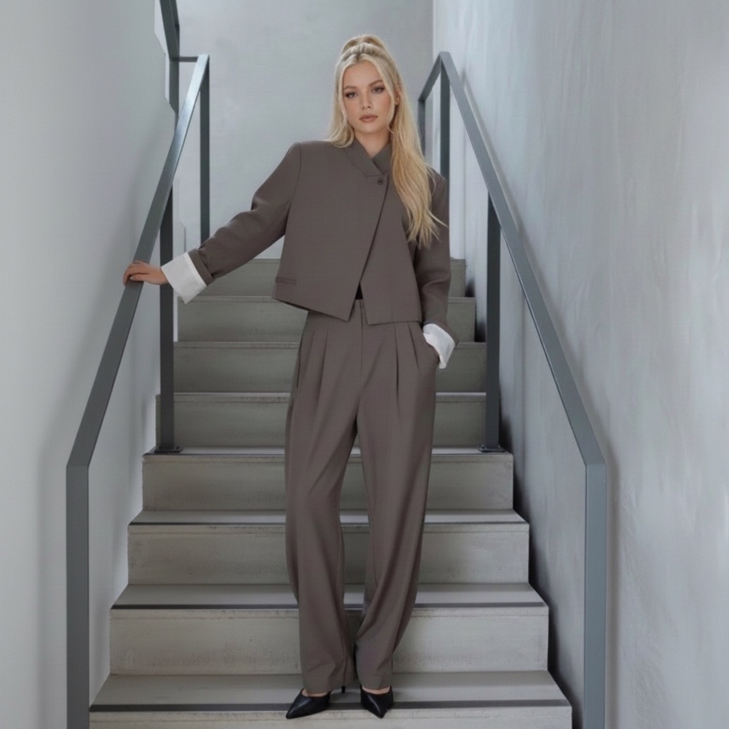 Stand collar jacket